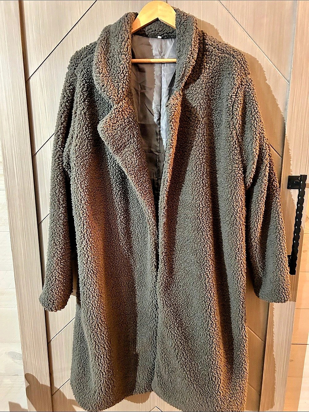 Teddy Coat in Gray 2XL Like New